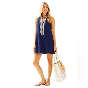 NWT Lilly Pulitzer Jane soft shift navy size 10